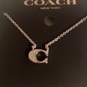 Coach Silver Pendant Necklace